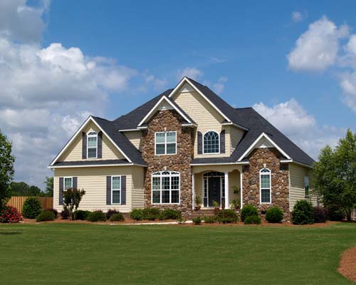 residential home - brick siding